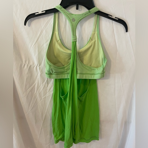 Lululemon Green Cut-out Tank - Picture 3 of 3